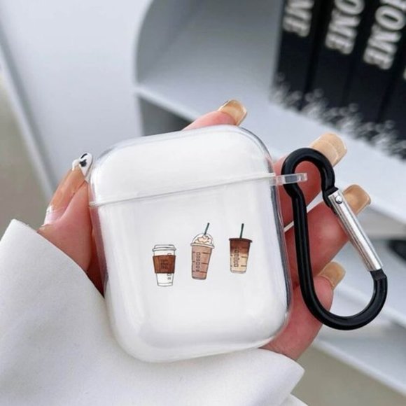Coffee transparent case for Airpod 1/2 and Pro - Picture 3 of 3